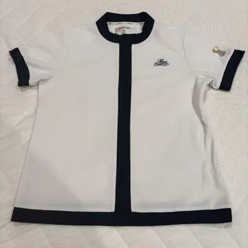 MU SPORTS 여성용 골프 셔츠 화이트/네이비