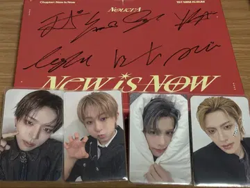 NouerA N.I.N 사인 포함 앨범 특전 트레이딩 카드 4장 포함