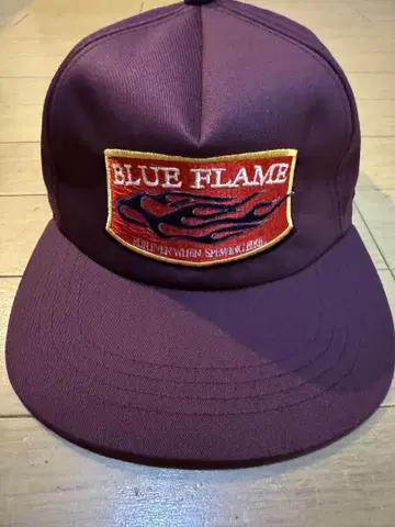 BLUE FLAME 자수 로고 캡