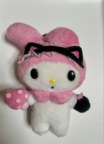 마이멜로디 검은 고양이 마스코트 봉제 인형