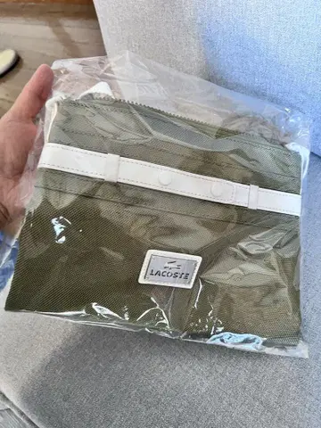 LACOSTE 올리브 그린 사코슈