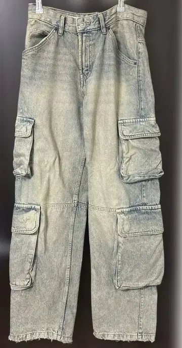 ZARA [자라] 데미지 디자인 데님 카고 팬츠