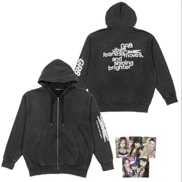 르세라핌 GR8 지퍼 후디 DIFFERENT