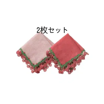 (2매 세트) 치카자와 레이스 체리
