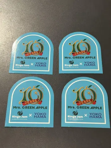 Mrs. GREEN APPLE 10주년 스티커 4매 세트