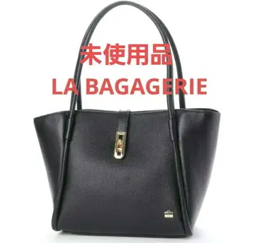 LA BAGAGERIE 가죽 토트백 블랙