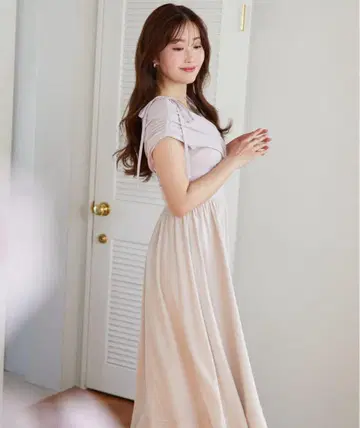 herlipto Gathered Bicolor Dress