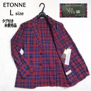 택 포함 미사용품 유니버설 랭귀지 ETONNE 시어서커 자켓