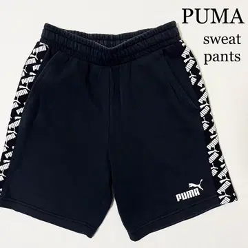 PUMA 푸마 맨투맨 하프 팬츠 블랙 M 파일 안감