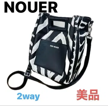 새상품급 NOUER 누에르 숄더백 제브라 2way