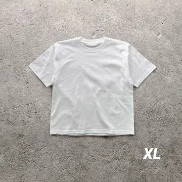 숏 기장 티셔츠 US 스트릿 archive 컴팩트 화이트 티 XL