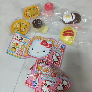 새상품 헬로키티 동네 패밀리 레스토랑 가챠 컴프