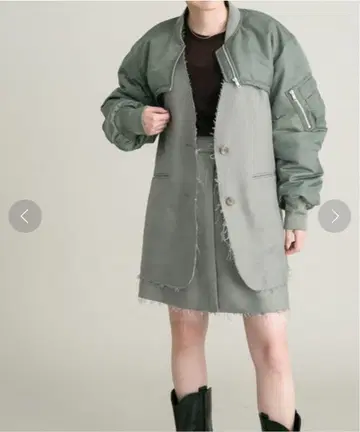 [ KBF ] 컷오프 노카라 자켓