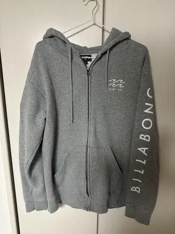 BILLABONG 그레이 집업 후드티
