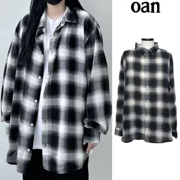 [ oan ] See-through Check Shirt