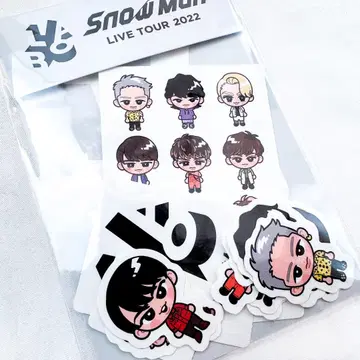 새상품 미개봉 Snow Man 스노치루 스티커 (12매 세트) 2세트