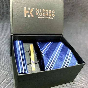 HIROKO KOSHINO 넥타이 넥타이핀 손수건 세트