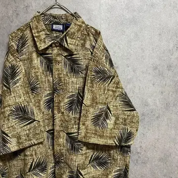 90년대 vintage 반팔 패턴 셔츠 남성용 L 구제 의류 개성파