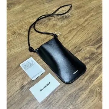 JIL SANDER 질 샌더 블랙 스마트폰 숄더백
