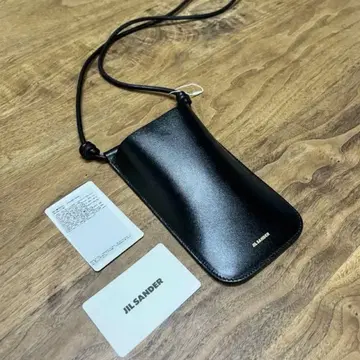 JIL SANDER 질 샌더 블랙 스마트폰 숄더백