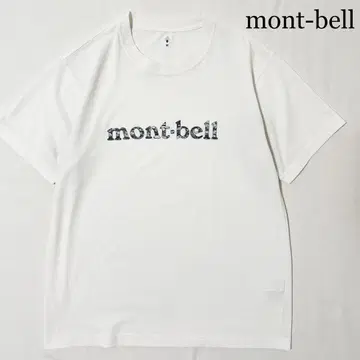 mont-bell 몽벨 빅 로고 폴리에스테르 T셔츠 화이트 M