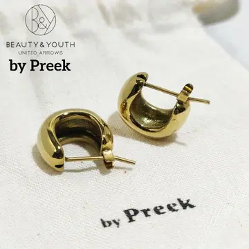 BEAUTY & YOUTH/by Preek/보테로 후프 귀걸이/익명 배송