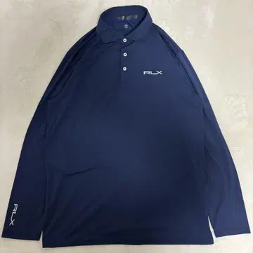 폴로 랄프로렌 RLX 긴팔 피케 셔츠 네이비 골프 L 사이즈