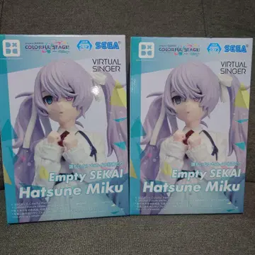 [ 2개 세트 ] 프로세카 피규어 아무도 없는 세계의 하츠네 미쿠
