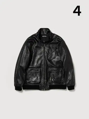 AURALEE 25AW LAMB LEATHER ZIP BLOUSON 4