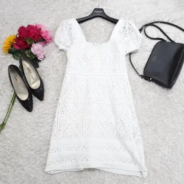 G6226*ZARA 자라 A라인 원피스 흰색 화이트 S