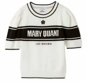 LILYBROWN MARYQUANT 콜라보 반팔 니트