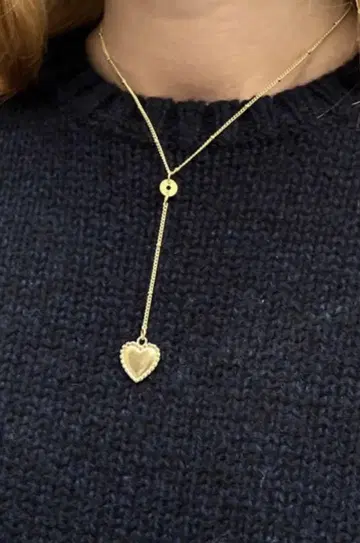 brandy melville gold heart necklace