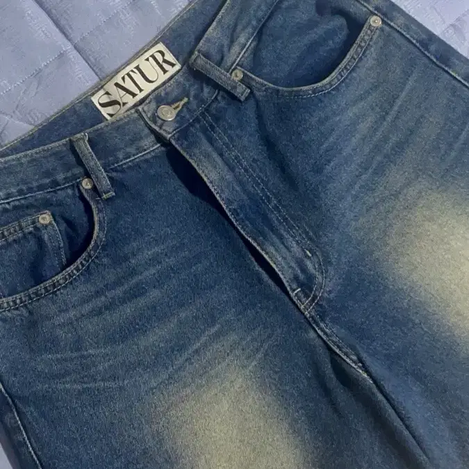 【SATUR】Brooklyn Newtro Wide Washed Pants - Light Blue MUSINSA | SATUR Brooklyn Newtro Wide Washed Denim Pants