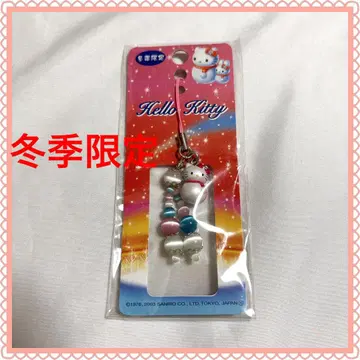 새상품 미사용 겨울 한정 눈사람 키티 지역 한정 키티 스트랩 헬로키티