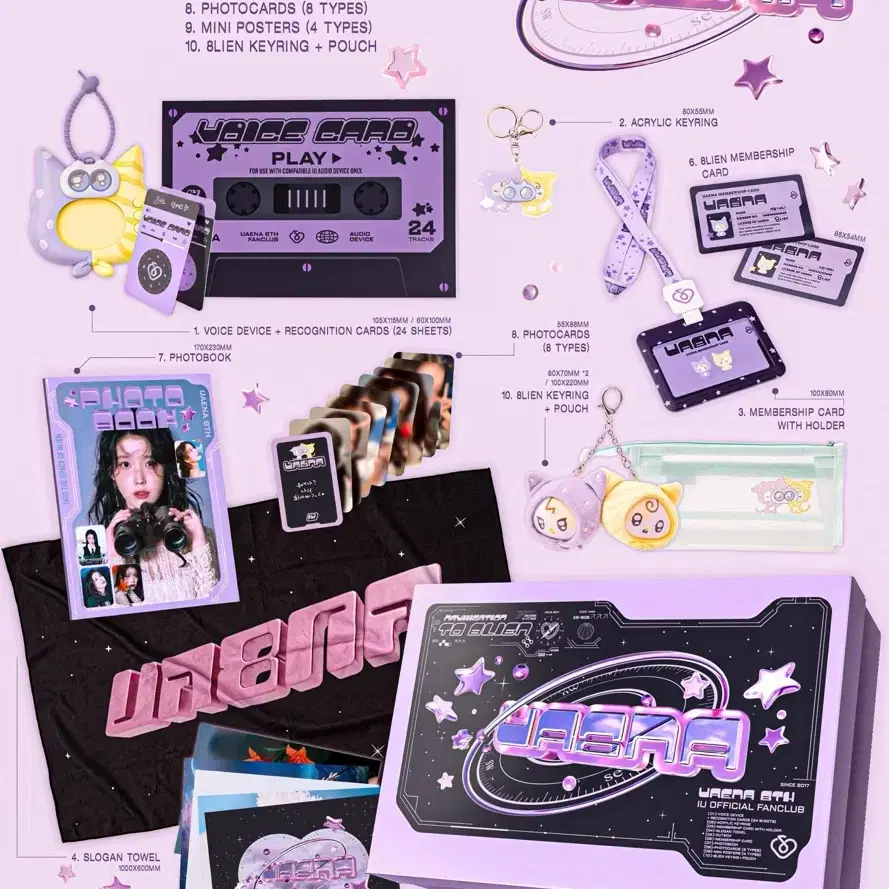 IU ユエナ　ファンクラブ　7期キット　UAENA KIT ユエナキット 7期 IU ユエナ ファンクラブ 7期キット UAENA KIT ユエナキット 7期