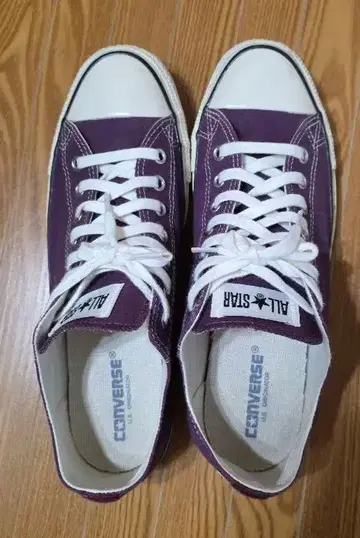 CONVERSE 올스타 US 컬러즈 OX 색상: 그레이프 29.0