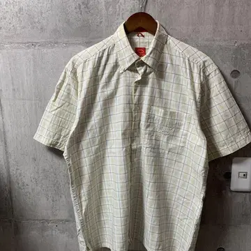 H826 셔츠 90년대 00년대 빈티지 Y2K 체크 캐주얼 여름