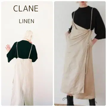클라네 CLANE 스트랩 점프 스커트 린넨 캐미 원피스