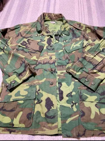 정글 퍼티그 자켓 ERDL GREENLEAF CAMO