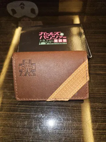 걸즈 앤 판처 한정판 명함지갑 천연 가죽 오아라이er