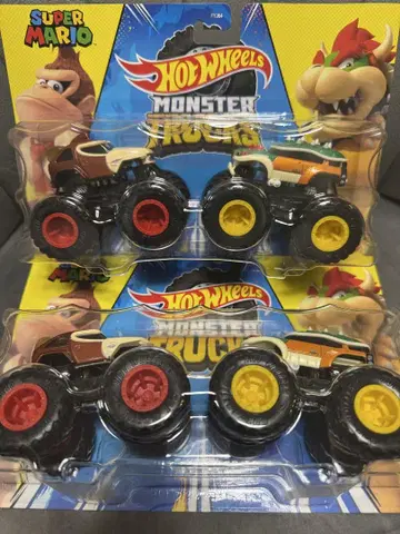 핫휠 몬스터 트럭 동키콩 쿠파 x 2세트