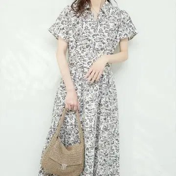 내추럴 꾸뛰르 꽃무늬 원피스