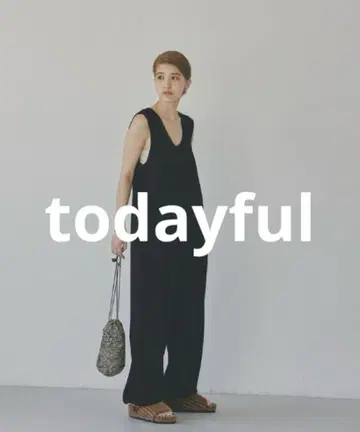 todayful 코튼 린넨 러프 콤비네종 살로펫 블랙 완판템 근년