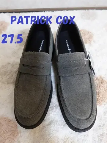 새상품 택 포함 PATRICK COX 스웨이드 가죽 로퍼 27.5
