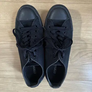 컨버스 초경량 블랙 캔버스 스니커즈