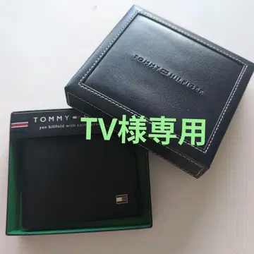 TOMMY HILFIGER 남성용 접이식 지갑 코인 포켓 부착