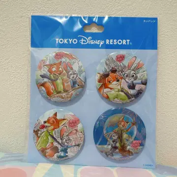 TDL 주토피아 캔뱃지 세트