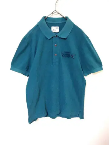 라코스테 LACOSTE 피케 셔츠 남성용 M 그린 계열 빅 와펜 로고
