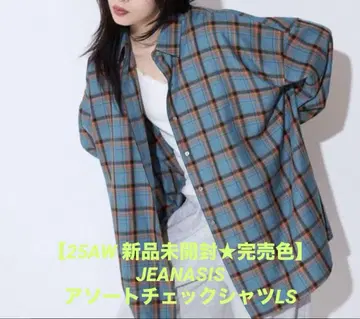 [ 25AW 미개봉 새상품 ] JEANASIS 어소트 체크 셔츠 LS