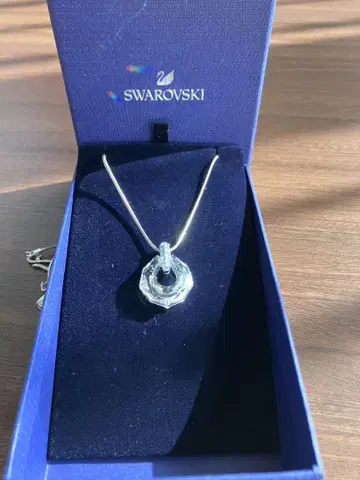SWAROVSKI 스와로브스키 목걸이 클리어 스와로 라운드